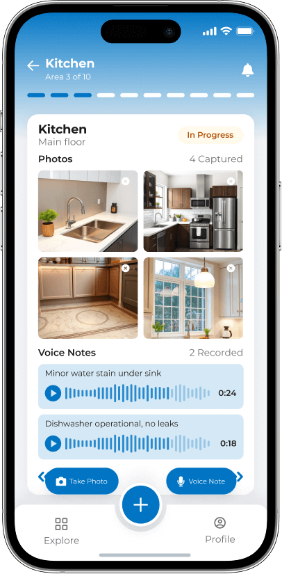 HomeInspections.com app on iPhone